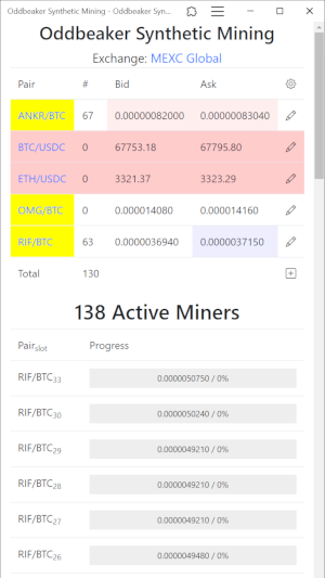Screen shot of Oddbeaker Synthetic Mining
